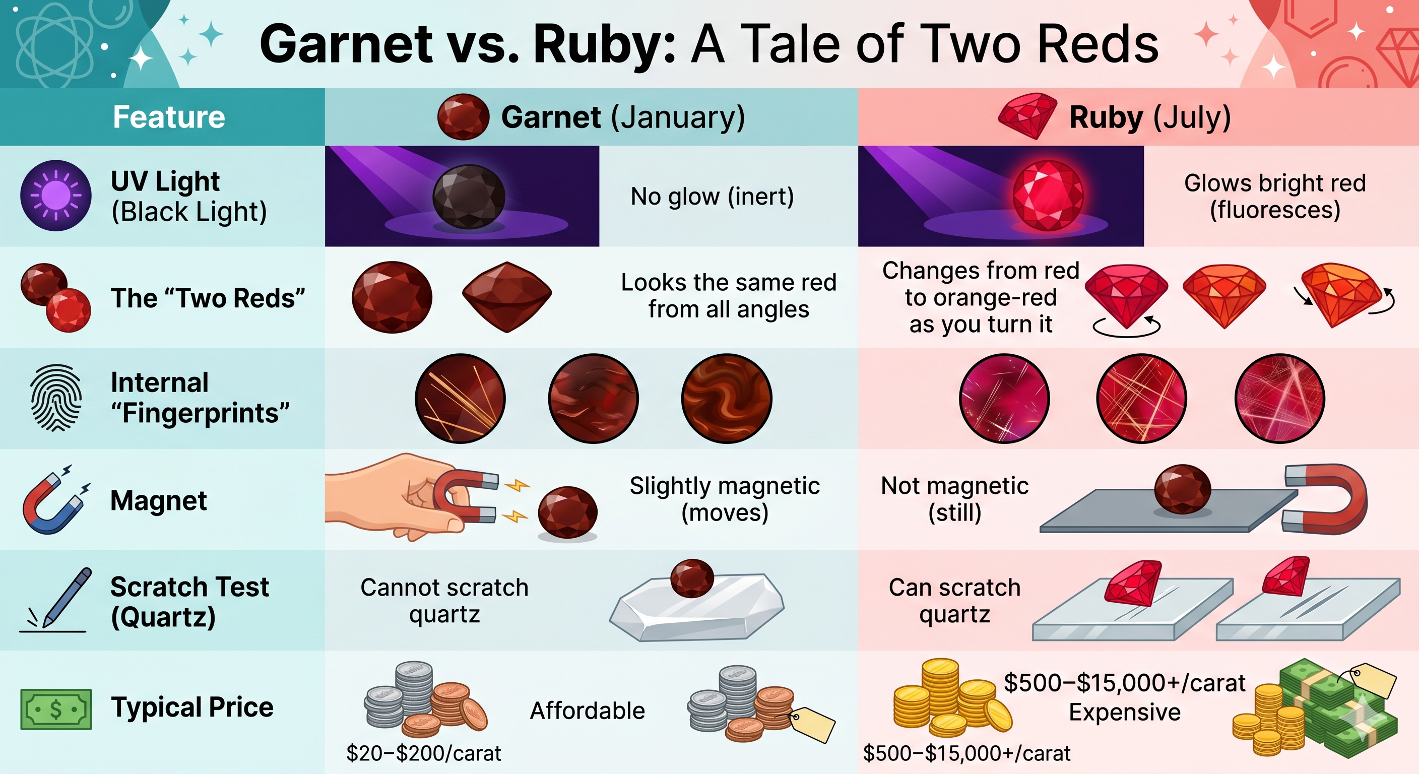 Ruby Or Garnet Birthstone Test